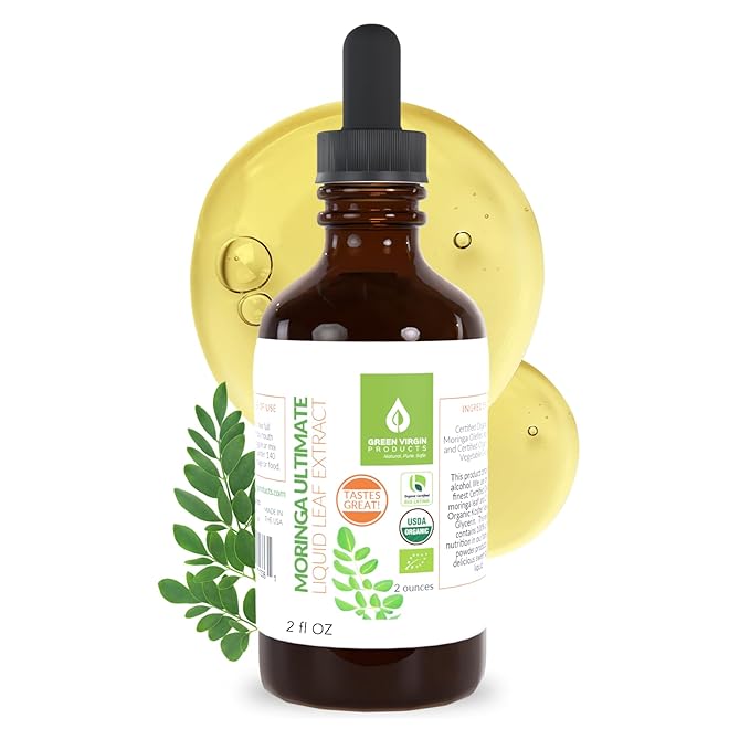 Green Virgin Moringa Ultimate Liquid Leaf Extract - 2 Fl Oz (Pack of 1) - Bloomnest