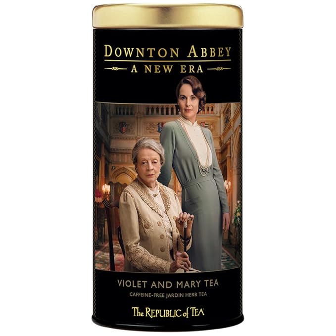 The Republic of Tea – Downton Abbey Violet and Mary Tea – Caffeine-Free Jardin Herb, 36 Tea Bags - Bloomnest