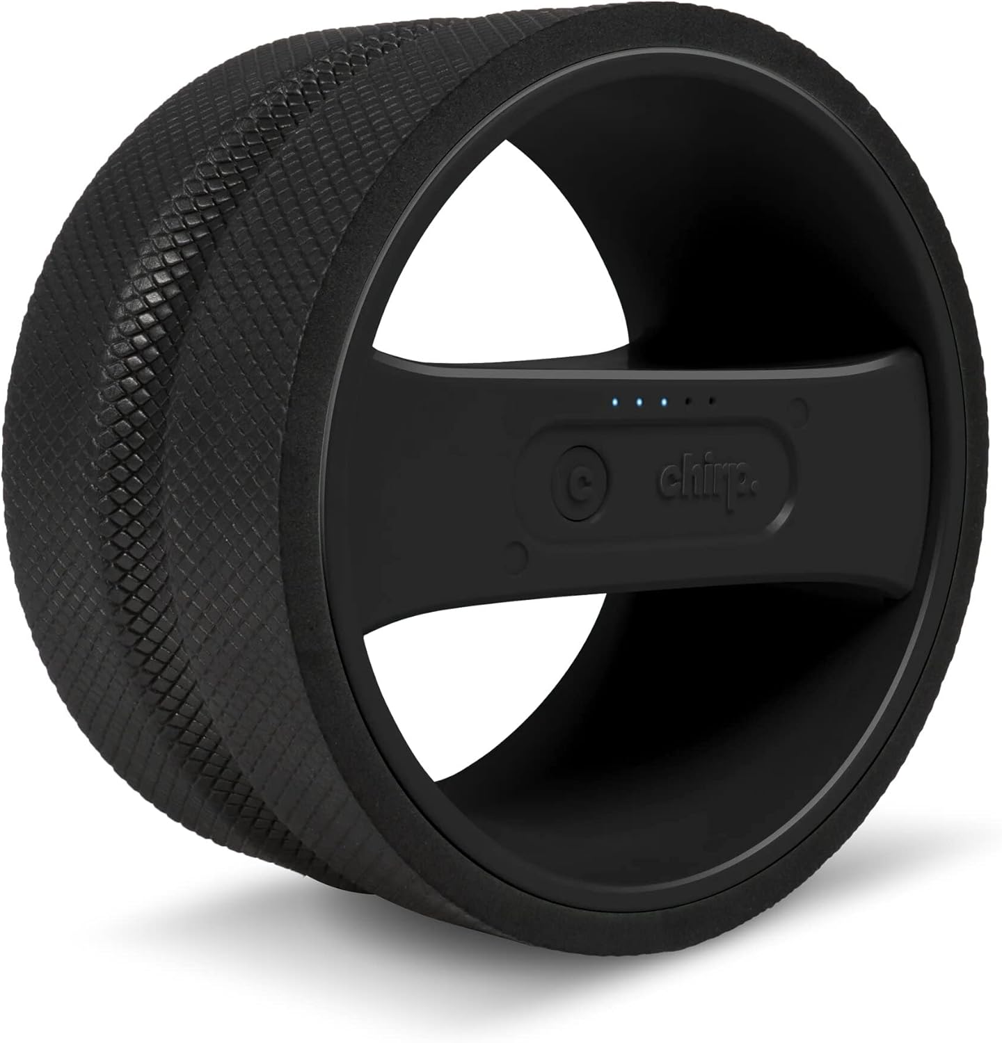 Chirp Wheel Pro Vibrating Massage Roller - 3 Speed Electric Massager for Back Pain Relief & Muscle Therapy, Workout Recovery, Physical Therapy, Yoga Massage | High Density Foam, 8" Black Up to 500 lbs