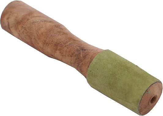 Tibetan Hard Wood Singing Bowl with Suede Wrapped Striker Mallet - Bloomnest