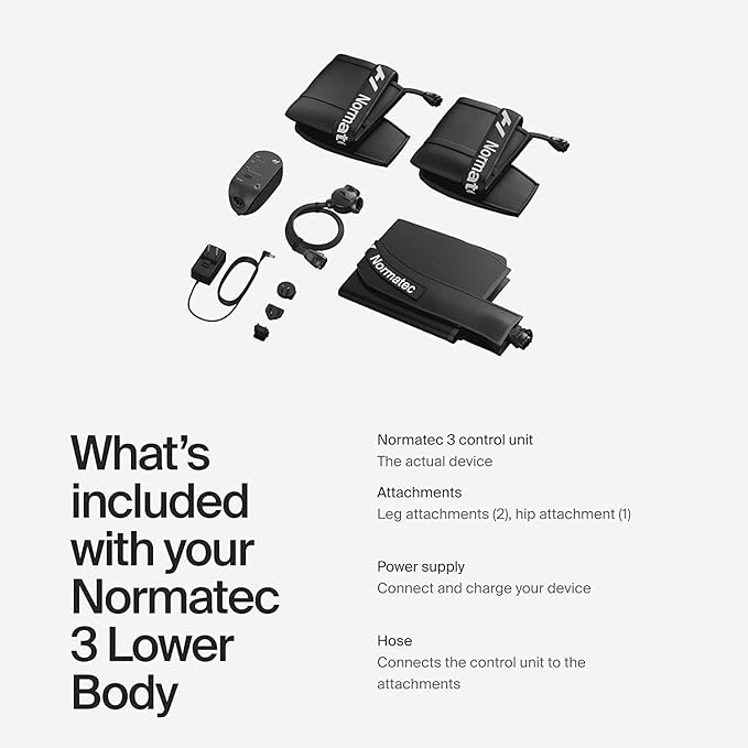 Hyperice Normatec 3 - Recovery System with Patented Dynamic Compression Massage Technology (Normatec 3 Lower Body (Standard Size Legs + HIPS) FSA-HSA - Bloomnest