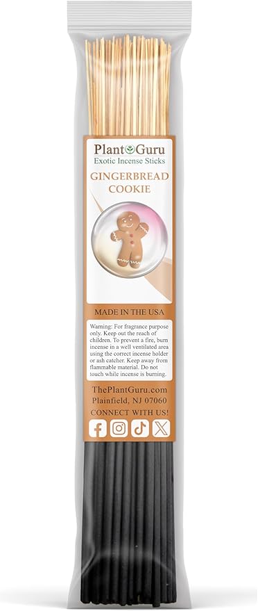 Bakery Incense Sticks Variety Set Bulk 500 Pack Sampler 11" Sticks - 5 Bundles of 100 Sticks Per Bundle. Birthday Cake, Blueberry Muffin, Chocolate Cake, Gingerbread Cookie and Sugared Snickerdoodle.