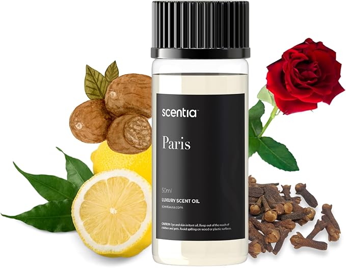 Scentia Hotel Diffuser Oil Inspired by The Hotel Costes Paris Scent - 50 mL 1.69 fl oz - Fragrance Oil Blend Rose,Clove &Sandalwood for Aromatherapy Diffuser & Humidifiers -Paris - Bloomnest