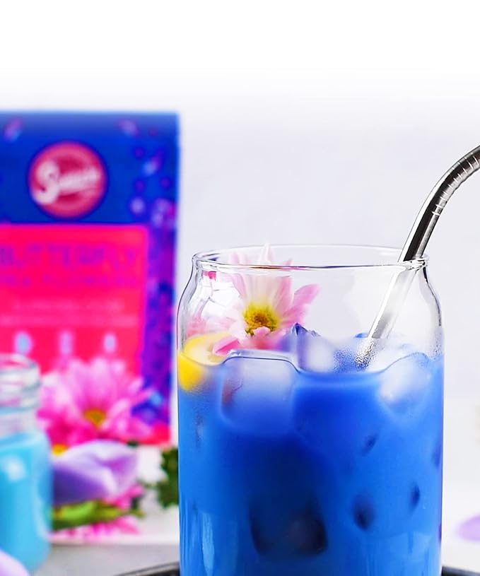 Suncore Foods Dried Butterfly Pea Flowers Bloom, Caffeine-Free Tea, Gluten-Free, Non-GMO, 2oz (1 Pack) - Bloomnest