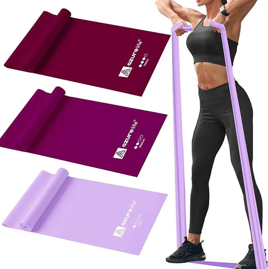 Resistance Bands,Professional Long Non-Latex Elastic Stretch Bands,Exercise Bands for Physical Therapy, Yoga, Pilates, Rehab, at-Home or The Gym Workouts, Strength Training - Bloomnest