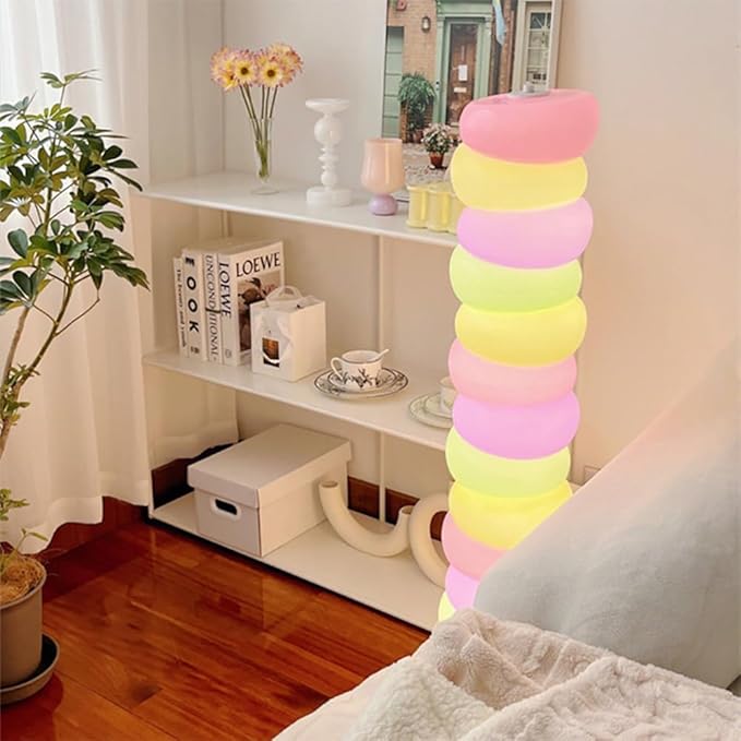 Nordic Children Floor Lamp Color Modern Family Iiving Room Bedroom Creativity LED Decorative Atmosphere (W) - Bloomnest
