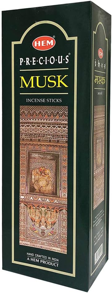 TRUMIRI Precious Musk Incense Stick Bundle: 120 Sticks (6 Packets of 20) with Trumiri Incense Holder TRUMIRI
