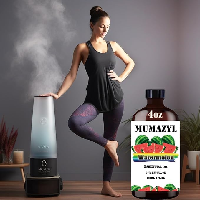 Watermelon Essential Oil, Watermelon Oil 4 Fl Oz 120ML for Diffuser Humidifier Yoga Cleaning DIY Candle Soap Making Essential Oils - Bloomnest