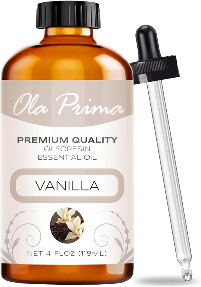 Ola Prima Oils Vanilla Essential Oil 4 oz - Vanilla Essential Oil for Diffuser, Candles, Soap Making, Aromatherapy, and Skin - Bloomnest
