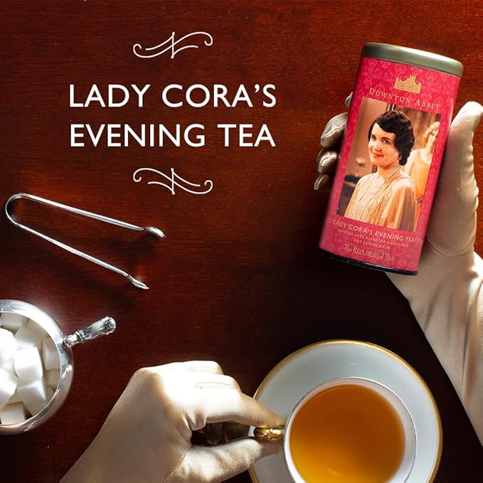 The Republic of Tea Downton Abbey Lady Cora's Evening Herbal Tea, 36 Tea Bags, Gourmet Chamomile Tea - Bloomnest