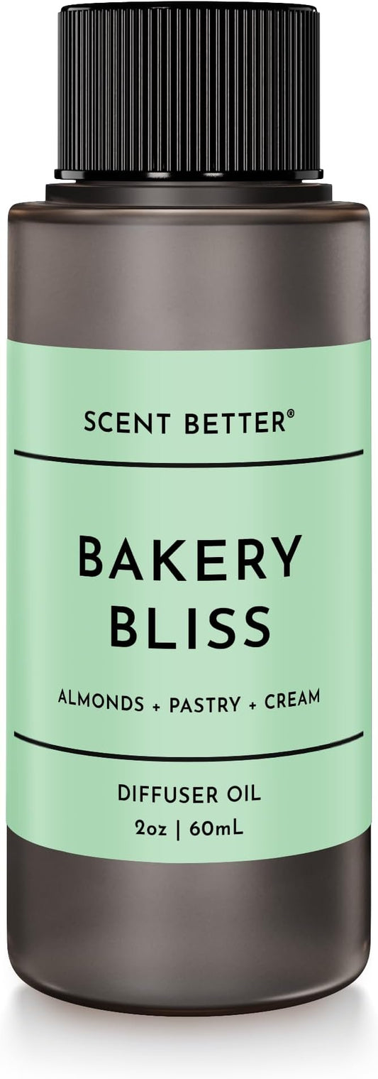 Scent Better Bakery Bliss Aroma Essential Oil Blend: an Aromatherapy Blend of Almond, Cherries, and a hint of Pistachio with for Ultrasonic Diffusers & Nebulizers (2 Fl Oz, 60 mL) - Bloomnest