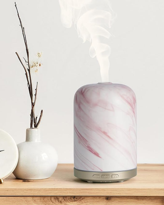 Essential Oil Diffuser – 2.4MHz Ultrasonic Aromatherapy Diffuser, Health Night Light, Timer & Auto Shut-Off, BPA-Free, 120ml Oil Diffuser for Home, Office, Spa, Yoga, Hotel - Bloomnest