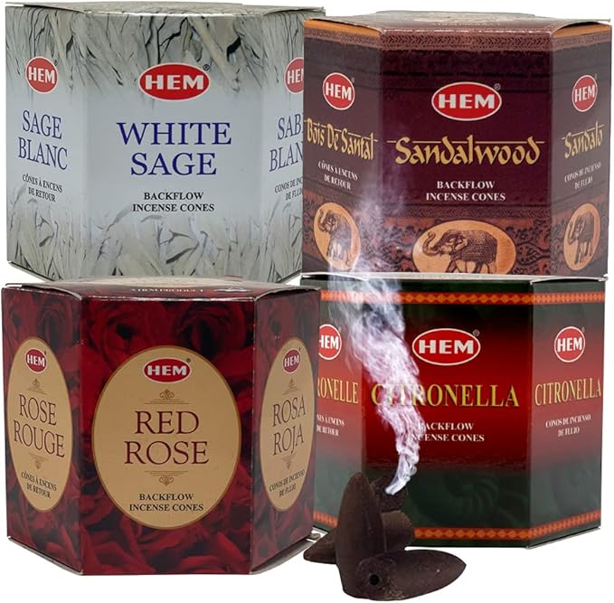 Variety Backflow Incense Cones for Waterfall and Mat Bundle Inciensos Aromaticos|Incienso|Inciense|Insienso TRUMIRI
