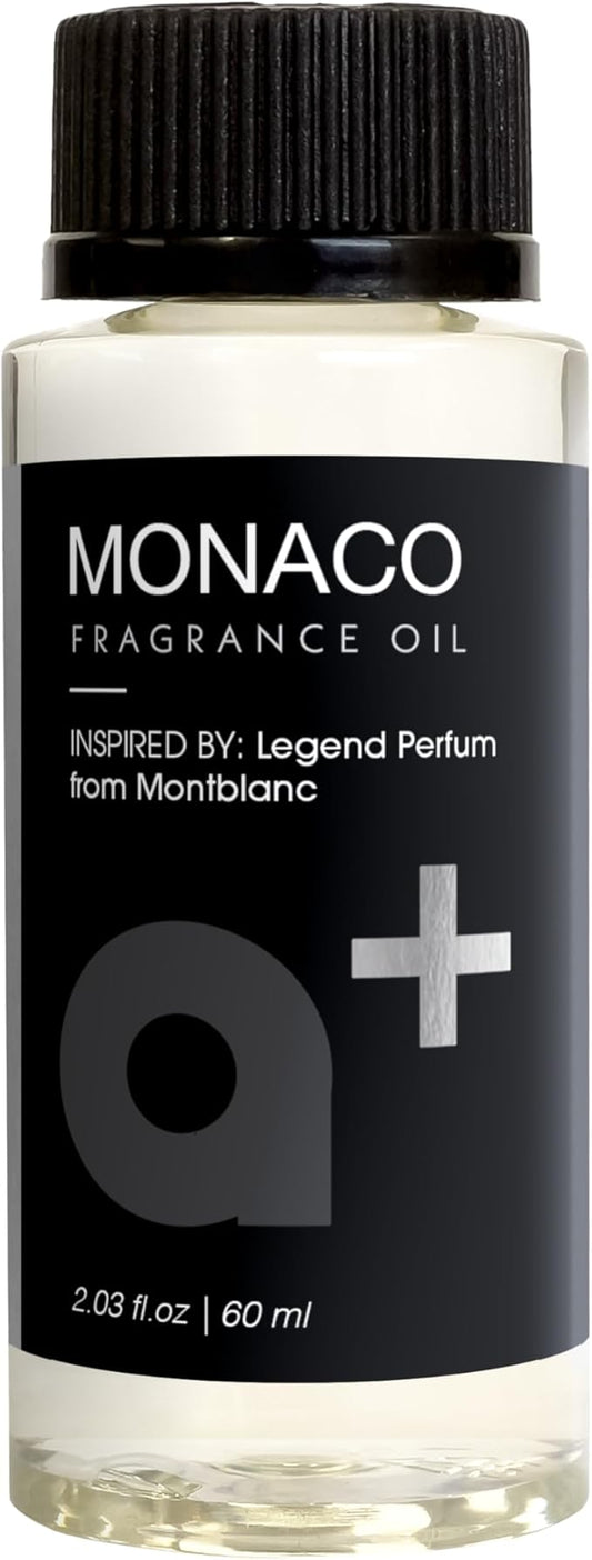 Aromar+ Fragrance Oil – Monaco-Inspired by Mont Blanc – Luxury Hotel Scent Experience with Bergamot, Vetiver & Patchouli – for Waterless Diffusers – Long-Lasting Home Aroma – 2oz/60mL - Bloomnest