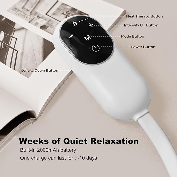 WELLPATH Electric Head Massager for Headaches, Eye Massager with Heat, Rechargeable Head and Eye Massage for Stress Relax, Fatigue, Ideal for Rest & Relaxation, Best Gift for Mom/Dad WELLPATH