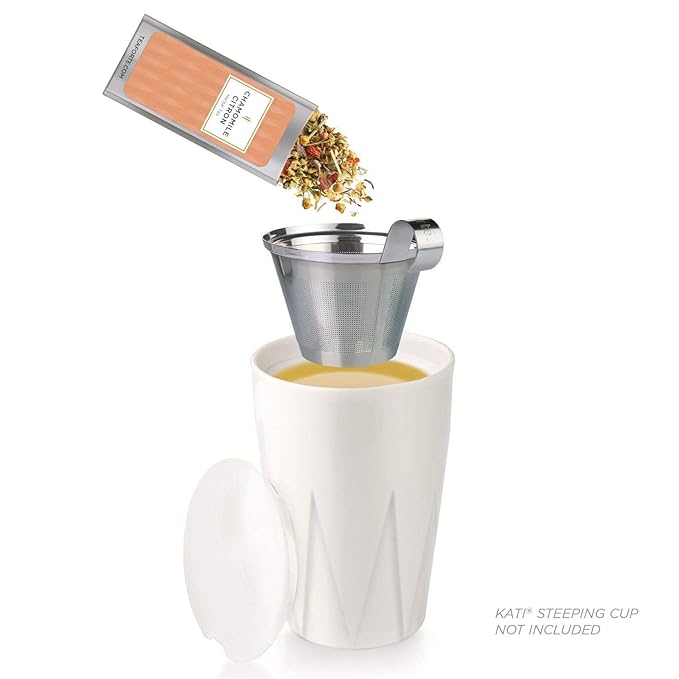 Tea Forte Herbal Tea Assortment Single Steeps Loose Leaf Premium Tea Gift Set Sampler, 15 Count 3 of Each Assorted Blends, Pre-Portioned Single Serve Pouches, Steeps 12 oz - Bloomnest