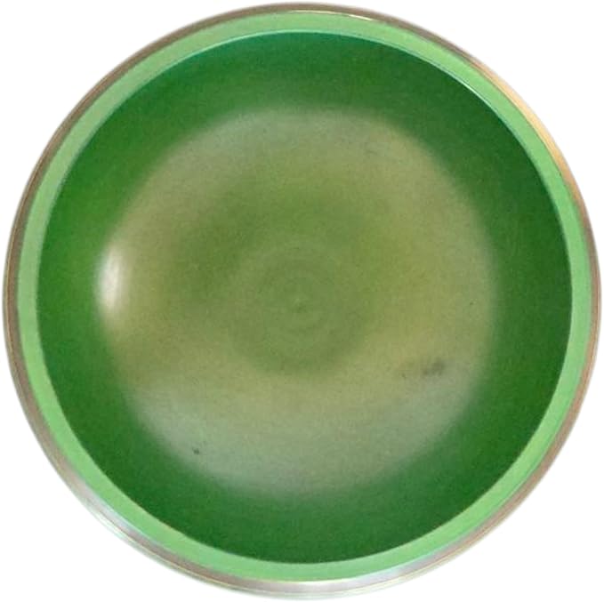 4” Tibetan Singing Bowl Set – Includes Handmade Cushion, Wooden Mallet & Hand-Stitched Case – Chakra Healing, Meditation Sound Bowl – Made in Nepal (Green) - Bloomnest