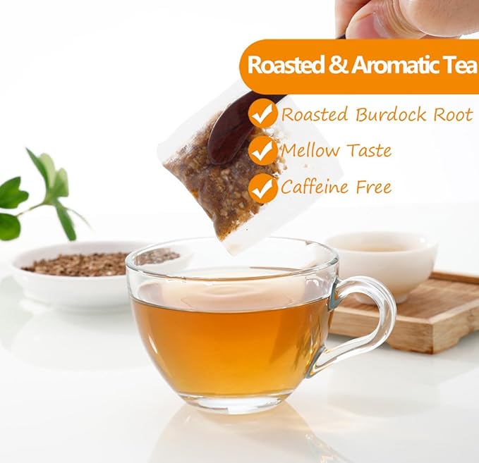 Premium Burdock Root Tea Bags,140 Tea Bags.100% Natural Burdock Tea,No Additives,Caffeine Free. - Bloomnest