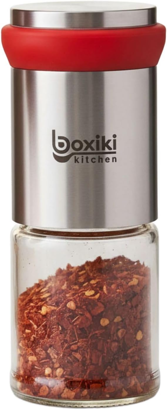 Premium Chili Mill Grinder – Manual Spice Grinder for Dried Chili, Pepper & Herbs – Ceramic Mechanism, Stainless Steel Spice Mill for Kitchen & Dining - Bloomnest