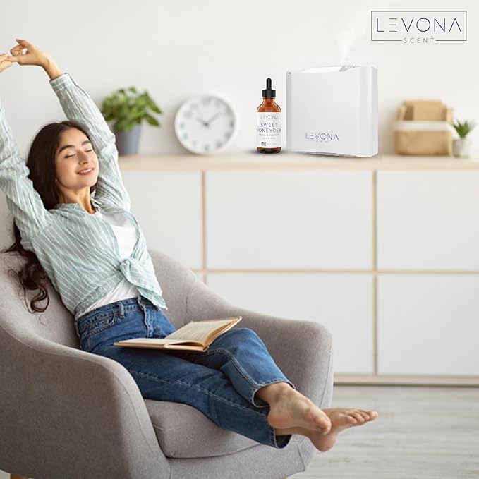 Levona Scent Oil Diffuser Essential Oils: Essential Oils Home Luxury Scents - Sweet Honeydew Essential Oil - Sweet & Fresh Notes of Nectarine and Floral Rose Essential Oil - 120 Ml Fragrance Oils - Bloomnest