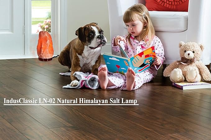 LN-04 Natural Himalayan Pink Crystal Rock Salt Lamp 6~9 lbs with Dimmer Control Switch, Quality Gift Packaging - Bloomnest