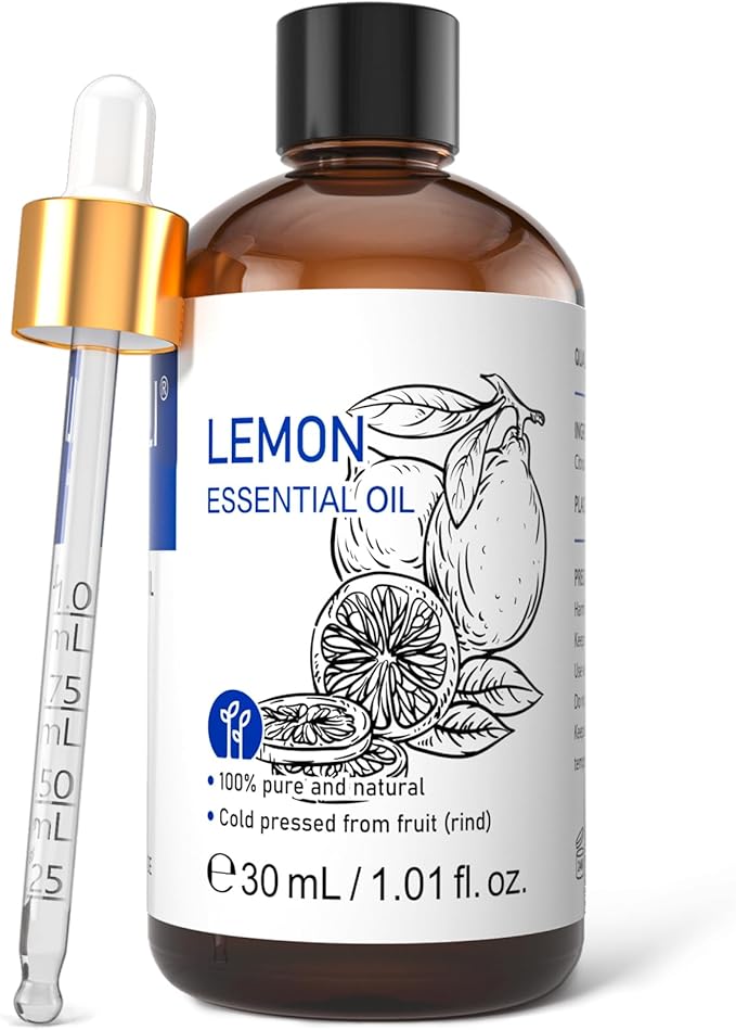 HIQILI Lemon Essential Oil, 100% Pure Undiluted for Cleaning, Skin, Diffuser - 1 Fl Oz/30ML - Bloomnest