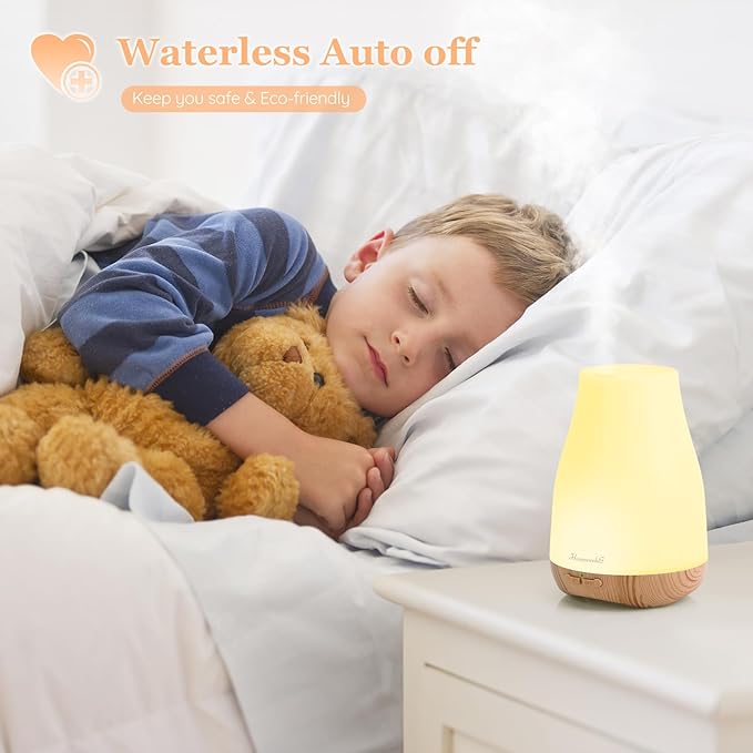 Aromatherapy Essential Oil Diffuser for Room: Air Humidifier Aroma Scent Cool Mist Diffusers Colorful Light Cute Mini Small Waterless Auto Off Ultrasonic for Home Bedroom - Bloomnest