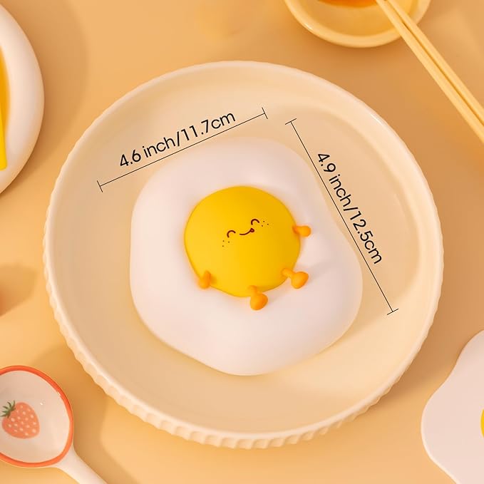 Egg Night Light for Kids,Toddler, Baby Nursery, Cute Nightlight Silicone Lamp for Sleeping Companion, Auto Off 30Min Timer, Cordless Rechargeable Battery - Bloomnest