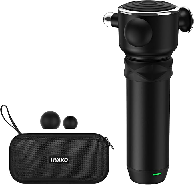 HYAKO R1 Deep Tissue Vibrating Muscle Massager - Therapy Back Massager for All Body Relief - Muscle Pain Relief and Fascial Binding - Trigger Point Therapy Massage Gun - Gifts for him - Bloomnest