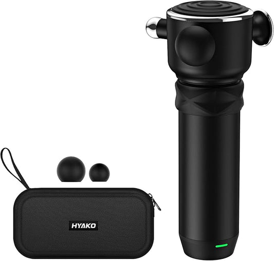 HYAKO R1 Deep Tissue Vibrating Muscle Massager - Therapy Back Massager for All Body Relief - Muscle Pain Relief and Fascial Binding - Trigger Point Therapy Massage Gun - Gifts for him - Bloomnest