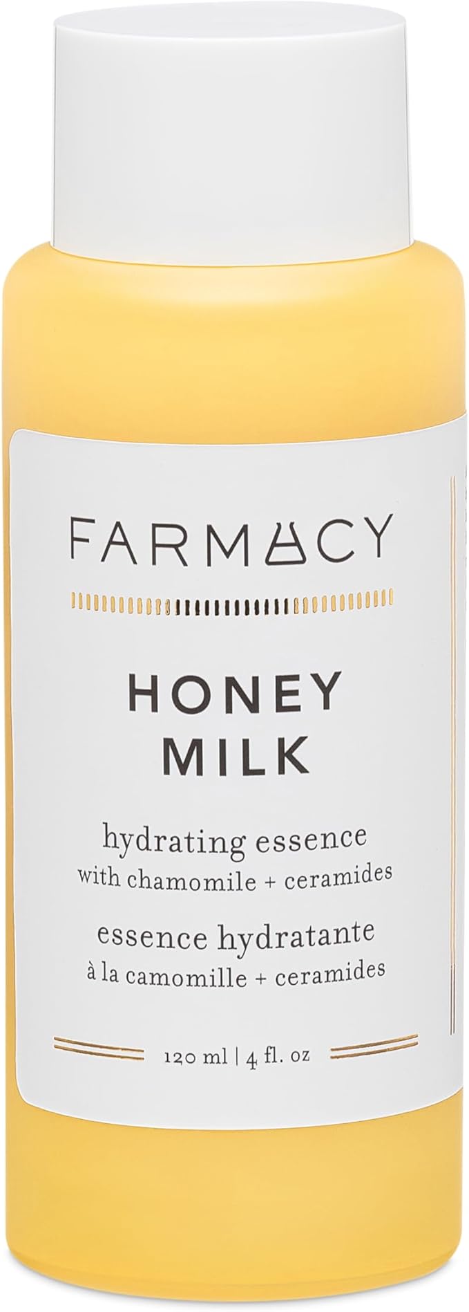 Farmacy Honey Milk Face Essence - Hydrating Milky Toner with Honey, Ceramides + Chamomile - Helps Strengthen Skin Barrier + Replenish Moisture - Soothing + Calming Skincare (120ml) - Bloomnest