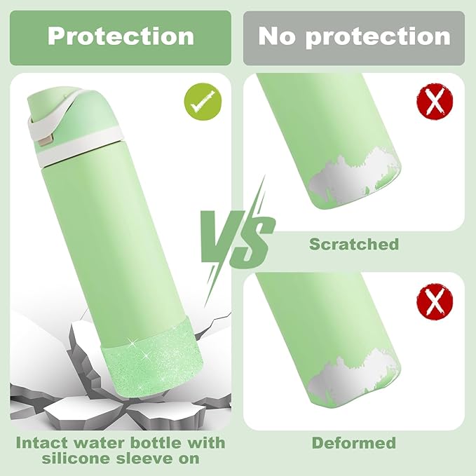 Silicone Boot for Owala Water Bottle 24 oz 32 oz 40 oz, Anti-Slip Protective Sleeve for FreeSip/Twist/Flip Stainless Steel Water Bottles Accessories BEONSKY