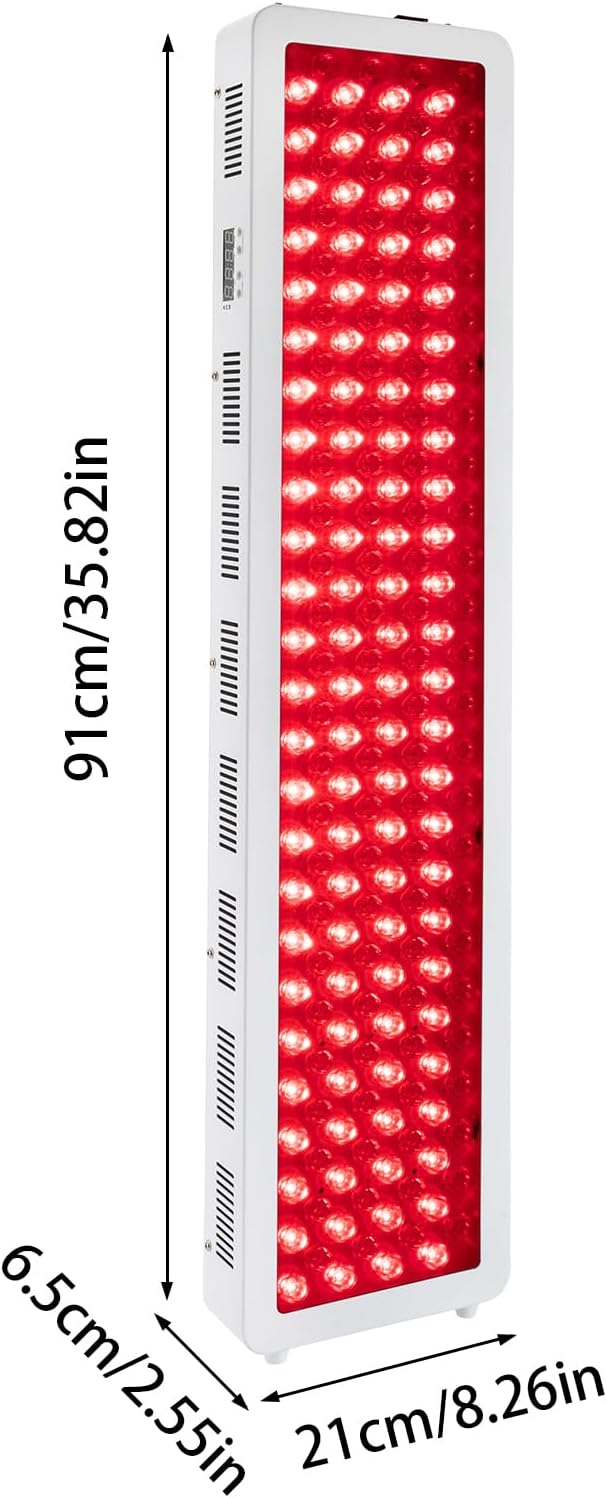 1000W Professional Red Light Therapy Panel with 660nm & 850nm, Near Infrared Dual-Chip Wavelength for Deep Tissue Pain Relief, Beautiful Skin, LED, 8.26" L * 2.55" W * 35.82" H LUNUMAOS