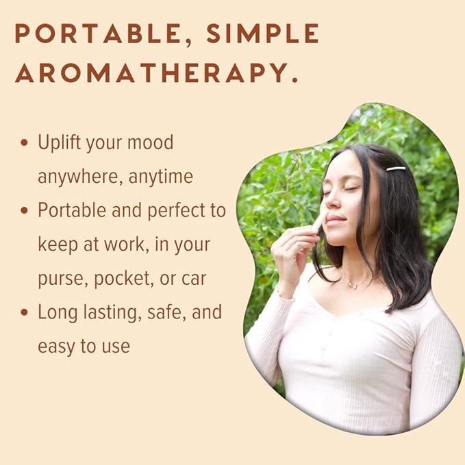 MOXE Cinnamon Essential Oil Nasal Inhaler, Therapeutic No-Mess Aromatherapy, 100% Pure and Undiluted, Stimulates Focus & Concentration, Relieves Tension, Uplifting & Relaxing Sensations, Made in USA - Bloomnest