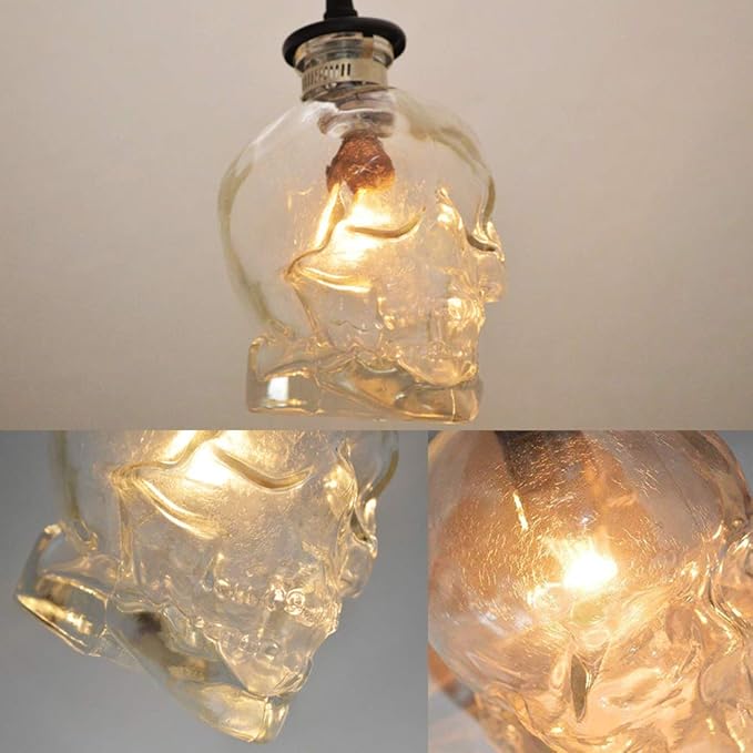 NIUYAO Pendant Light Lamp Dome Shade Hanging Ceiling Light (Skull Shape)