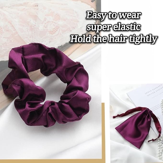 Silk Satin Sleeping Eye Mask, Dark Purple Sleep Eye Mask Night Blindfold for Women and Men, Soft Breathable Blackout Eyeshade Eye Cover for Travel, Wedding Bridesmaid Gift - Bloomnest