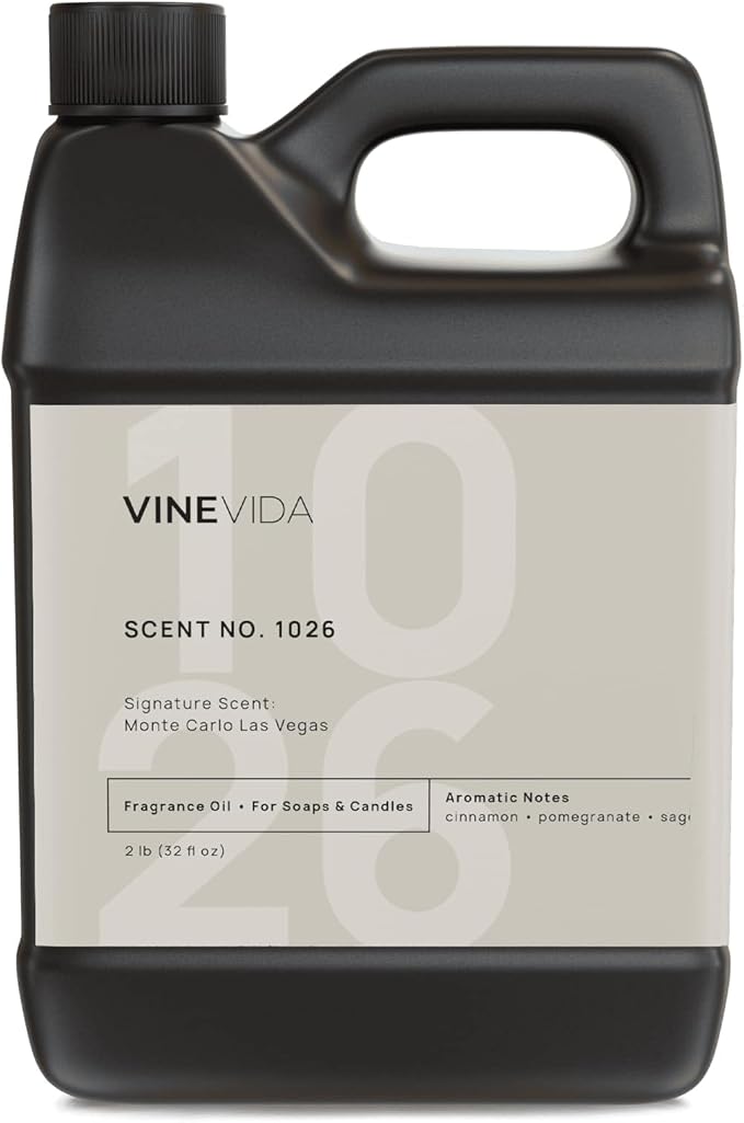VINEVIDA Scent NO. 1026 Fragrance Oil for Cold Air Diffusers - 32oz (2lbs) - Inspired by: Monte Carlo Las Vegas Hotel Fragrance Diffuser Oil - Hotel Scents for Home - Diffuser Oil VINEVIDA