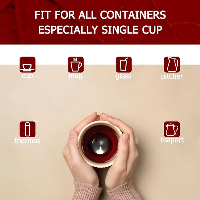 Tea Infuser For Loose Leaf Tea Drinkers, Extra Fine Mesh Tea Strainers 316 Stainless Steel, Tea Steeper, Tea Filter, Tea Diffuser For Rooibos/Black Tea/Herbs/Spices By Iruerti KTAD, 1.8*1.8*3.66'' (M) - Bloomnest