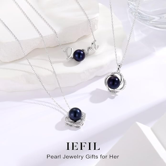 Iefil Valentines Day Gifts for Her - 10-11mm Fresh Water Pearl Necklace, Anniversary Birthday Gifts for Wife Girlfriend | Pearl Necklaces Gift for Her - Bloomnest