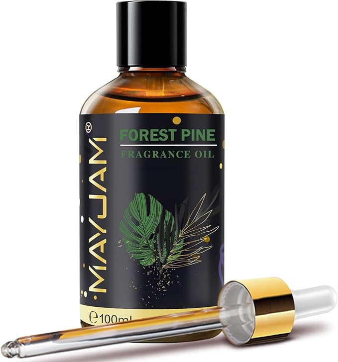 Forest Pine Fragrance Oil Essential Oil, MAYJAM 3.38FL.OZ Forest Pine Oil for Diffusers for Home, Long Lasting Scented Oils for Soap Candle Making - 100ML MAYJAM