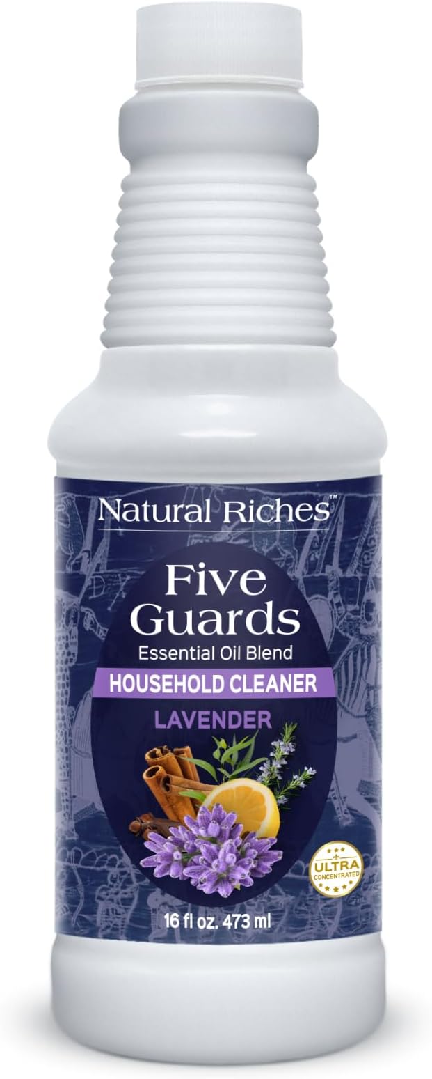 Natural Riches Household Cleaner Concentrate Five Guards Lavender scent from The Tales of French stories of Thieves Essential oil Blend household cleaner - 16 fl oz - Bloomnest