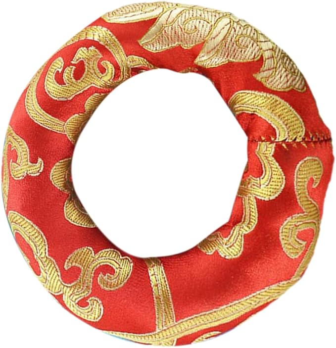 Nepal Handmade Buddha Sound Bowl Cushion Durable Singing Bowl Pad for Meditation Mindfulness Color Design for Practicing - Bloomnest
