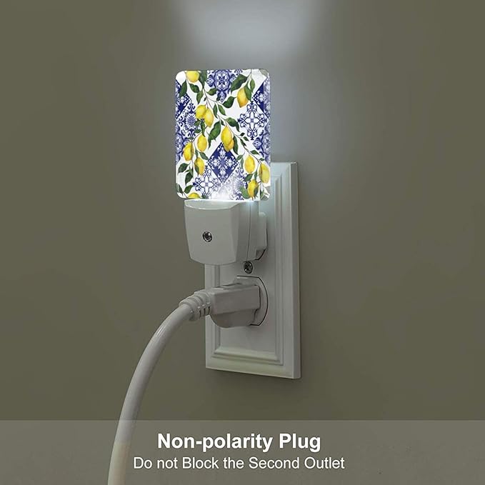 Led Night Light, Lemon Decorative Plug in Nightlights,with Smart Auto Dusk to Dawn Night Light for Bedroom, Kitchen, Nursery, Bathroom - Bloomnest