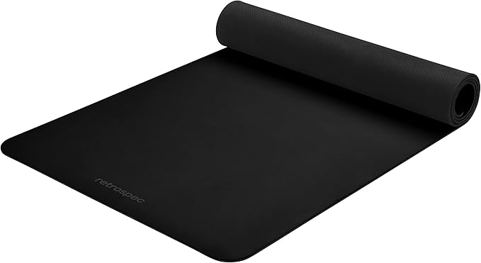 Retrospec Laguna 5mm Yoga Mat - Fitness Mat for Women, Men & Children, Slip-Resistant and Moisture Absorbing Exercise Mat for Home, Pilates, Yoga and Floor Workouts - Bloomnest