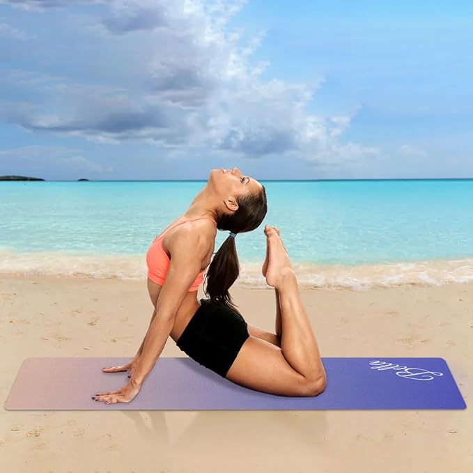 Custom Name Yoga Mat,Personalized Travel Yoga Exercise Mat,Non Slip,Perfect for Kids & Adults,Gradient Color E Series - Bloomnest