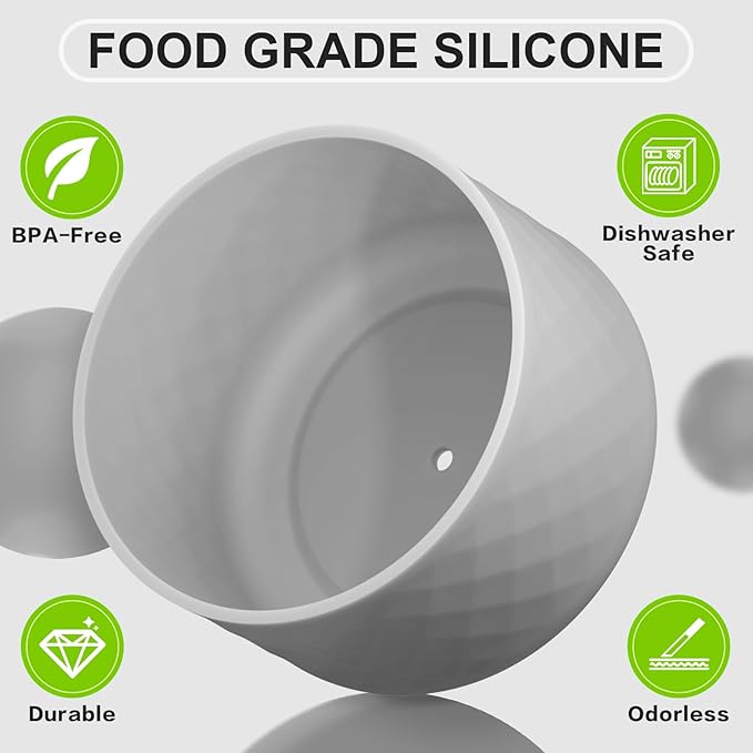 Silicone Boot for Owala Water Bottle 24 oz 32 oz 40 oz, Anti-Slip Protective Sleeve for FreeSip/Twist/Flip Stainless Steel Water Bottles Accessories BEONSKY