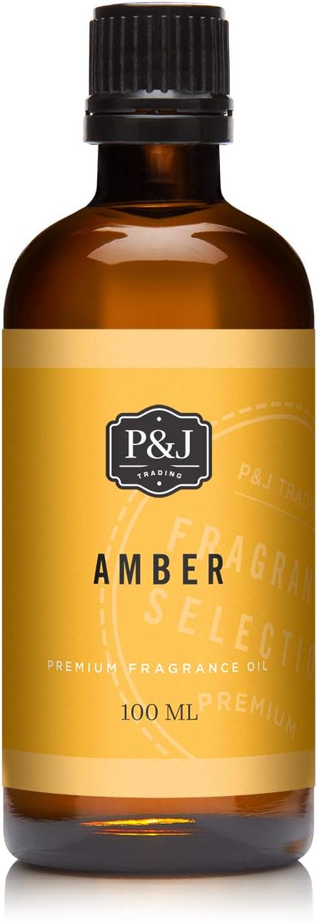 P&J Trading Fragrance Oil | Amber Oil 100ml - Candle Scents for Candle Making, Freshie Scents, Soap Making Supplies, Diffuser Oil Scents PJTrading