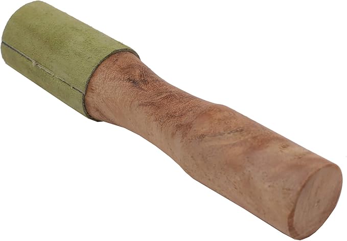 Tibetan Hard Wood Singing Bowl with Suede Wrapped Striker Mallet - Bloomnest