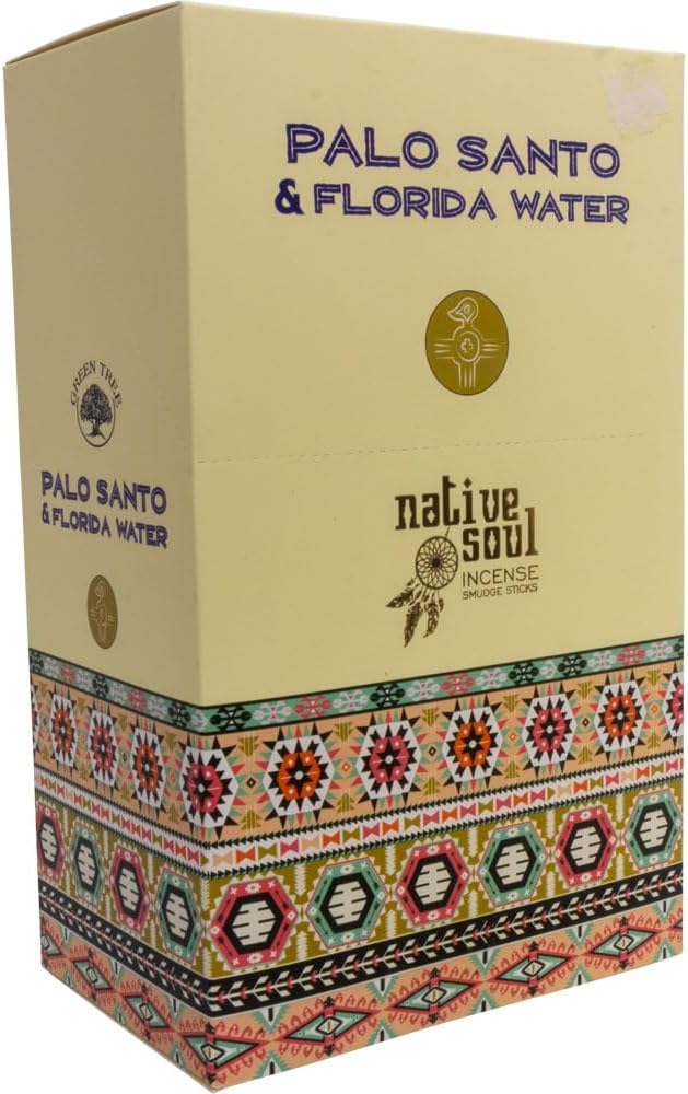 Native Soul Incense Smudge Sticks, Pack of 12, 15 Grams, Palo Santo and Florida, Brown, 73104 Kheops+International
