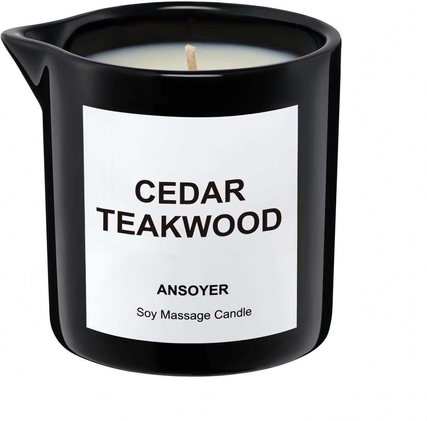 Massage Oil Candle, Ultra Hydrating Body Care with Soybean Oil, Body Oil Candle, 8.1oz, Amazing Gift (Cedar Teakwood)